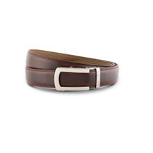HALDEN Burley Coffee Belt with Classic Pearl Buckle