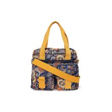 Baomi CRINKLE Range Blue & Yellow Floral Color Soft Case Nylon One Size HAND BAG