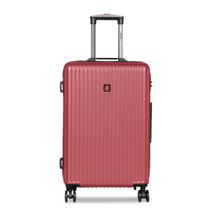 Swiss Brand RIGA Red Color ABS Material Hard 24" Medium Trolley (One Size)