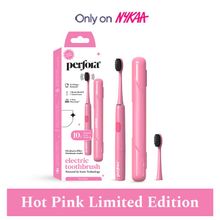 Perfora Smart Electric Toothbrush Hot Pink Limited Edition With Case & 2 brush heads- Only On Nykaa