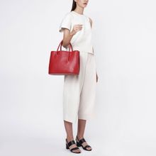 Behno New York Meena Satchel Pebble Red
