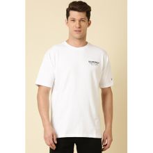 Allen Solly Men White Graphic Print Round Neck Graphic T-Shirt