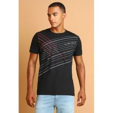 Allen Solly Men Black Printed Round Neck T-Shirt