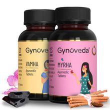 Gynoveda Myrha Vamha PCOS PCOD Delayed-Irregular Periods, Ayurvedic Pills - 1 Month Pack