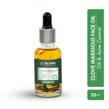 Nat Habit Pure Clove Marigold Face Oil For Oily Skin, Makeup Lightweight Facial Oil For Acne Control