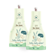 Nat Habit Baby Daily Ubtan Grain & Gram Body Scrub for 9 Months to 2 Yrs - Pack of 2