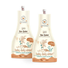 Nat Habit Baby Daily Ubtan, Gentle Baby Cleanser, No Tears Formula with Almond & Milk - 100% Natural