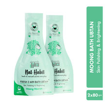 Nat Habit Fresh Bath Ubtan - Moong Body Scrub with No Surfactants for Natural Daily Body Cleansing