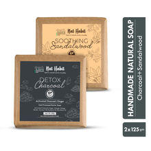 Nat Habit Fresh Activated Charcoal & Sandalwood Soaps