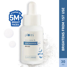 Plum 10% Niacinamide Brightening Face Serum With Rice Water & Ferment - Fades Blemishes & Acne Marks