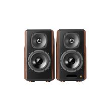 EDIFIER S2000MKIII Powered Bluetooth Bookshelf 2.0 Speakers, Brown
