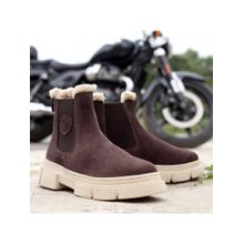 Bacca Bucci Alpine Armor Genuine Suede Leather Chelsea Snow Mens Boots