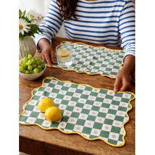 Chumbak Limonata Citrus Zest Placemats (Pack of 2)