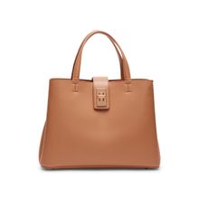 Anne Klein E/W Medium Satchel W/ Enamel Turn Lock