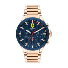 Scuderia Ferrari PISTA Multifunction Blue Round Dial Men's Watch - 0830885