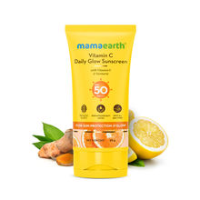 Mamaearth Vitamin C Daily Glow Sunscreen with Vit C & Turmeric for Sun Protect & Glow |SPF50 PA++++