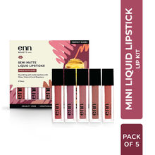 ENN Semi Matte Liquid Lipstick Kit - Perfect Nudes (Pack of 5)