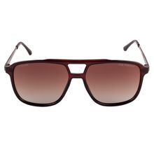 Equal Brown Color Sunglasses Rectangle Shape Full Rim Black Frame