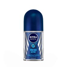 NIVEA Men Deodorant Roll On, Fresh Active, 48h Long lasting Freshness