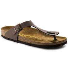 Birkenstock Gizeh Birko-flor Nubuck Brown Regular Width Unisex Sandals