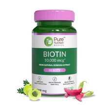 Pure Nutrition Biotin Supplement For Hair & Skin (10,000mcg)