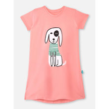 Plan B You Got Dog Night Shirt For Girls (2-4 Years) Peach Peach