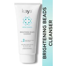 Kaya Brightening Beads Cleanser, with AHA, Vitamin B3 & E for all skin types