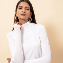 Twenty Dresses by Nykaa Fashion Basics White Chances Are High Top