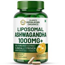 Vlado's Himalayan Organics Ashwagandha 1000mg Anxiety, Stress Relief & Improves Muscle - 120 Caps