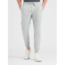 Red Tape Grey Solid Straight Fit Joggers