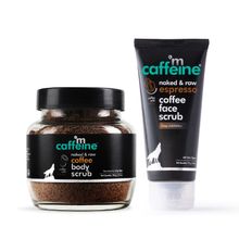 MCaffeine Exfoliating Coffee Face & Body Scrub Combo