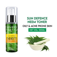 Jovees Herbal Sun Defence Neem Skin Toner Pore Tightening And Protection Against Sun Damage & Tanning - 100 ml