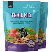 Nourish Vitals Trail Mix With Real Nuts, Seeds & Dried Fruits (Pack Of 2)