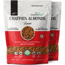 Nourish Vitals Chatpata Rosted Almonds With No Preservatives (Pack Of 2)