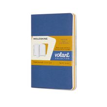 MOLESKINE Volant Forget Me Not, Pocket Size Soft Cover Ruled Journals (Pack Of 2) - Blue And Yellow