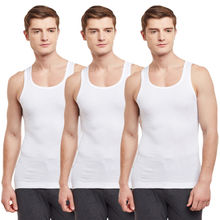 BODYX Pack Of 3 Ribbed Regular Vests - White
