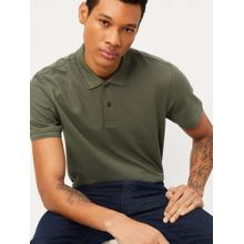 max Men Solid Regular Fit Polo T-shirt - Olive