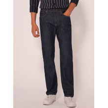 Selected Men Dark Blue Straight Fit Jeans