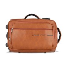 Lavie Sport 45 Cms Premium Majestic Pro+ Overnighter Laptop Trolley Duffle Bag (Tan) (M)