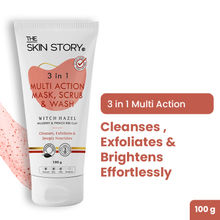 The Skin Story 3 in 1 Multi Action Face Mask, Scrub & Wash For Deeply Cleansed, Healthy Looking Skin