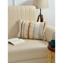 Sashaa World Neutral Tones Abstract Cushion