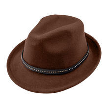 The Tie Hub Vintage Solid Dark Brown Fedora Hat