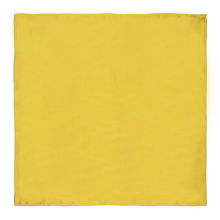 The Tie Hub Solid Mehndi Mustard Silk Pocket Square
