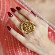 Azai by Nykaa Fashion Statement Gold Temple Ring