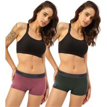 FREECULTR Boyshorts Micromodal XPAT Waistband Airsoft Antichaffing Multicolor (Pack of 2)