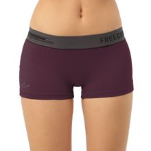 FREECULTR Womens Boy-Shorts Micromodal XPAT Waistband Airsoft Antichaffing -Wine
