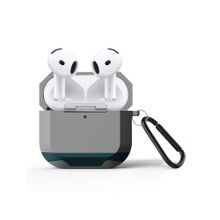 GRIPP Elegance AirPods (4th Generation) Case with Aluminium Keychain Hook - Grey