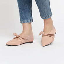 Twenty Dresses by Nykaa Fashion Pink Bow It Down Mules (EURO 36)