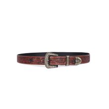Celtic Artisanal Mastery Hand-Carved Leather Belt - Brown