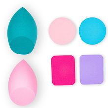 Beautiliss Beauty Blend Makeup Puff Applicator Sponge Set Of 6(Color May Vary)